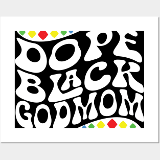 Dope Black God Mom Shirt Posters and Art